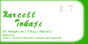 marcell tokaji business card